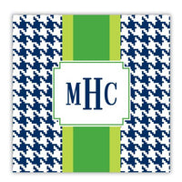Alex Houndstooth Navy Coaster