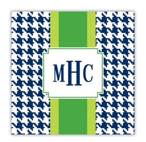 Alex Houndstooth Navy Coaster