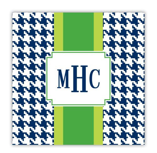 Alex Houndstooth Navy Coaster