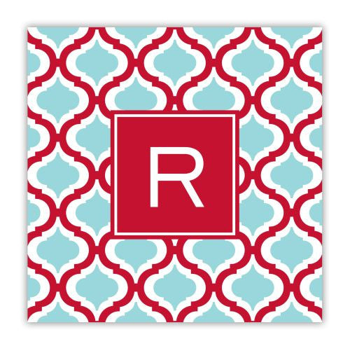 Kate Red and Teal Coaster