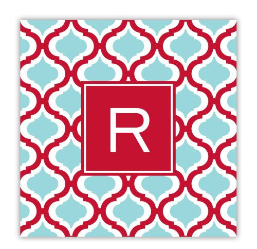 Kate Red and Teal Coaster