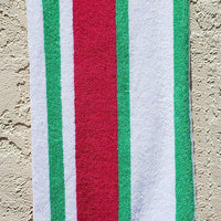Monogrammed Racing Stripe Towel