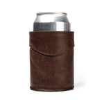 Monogrammed Leather Can Koozie
