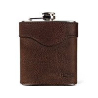 Monogrammed Leather Flask