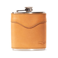 Monogrammed Leather Flask