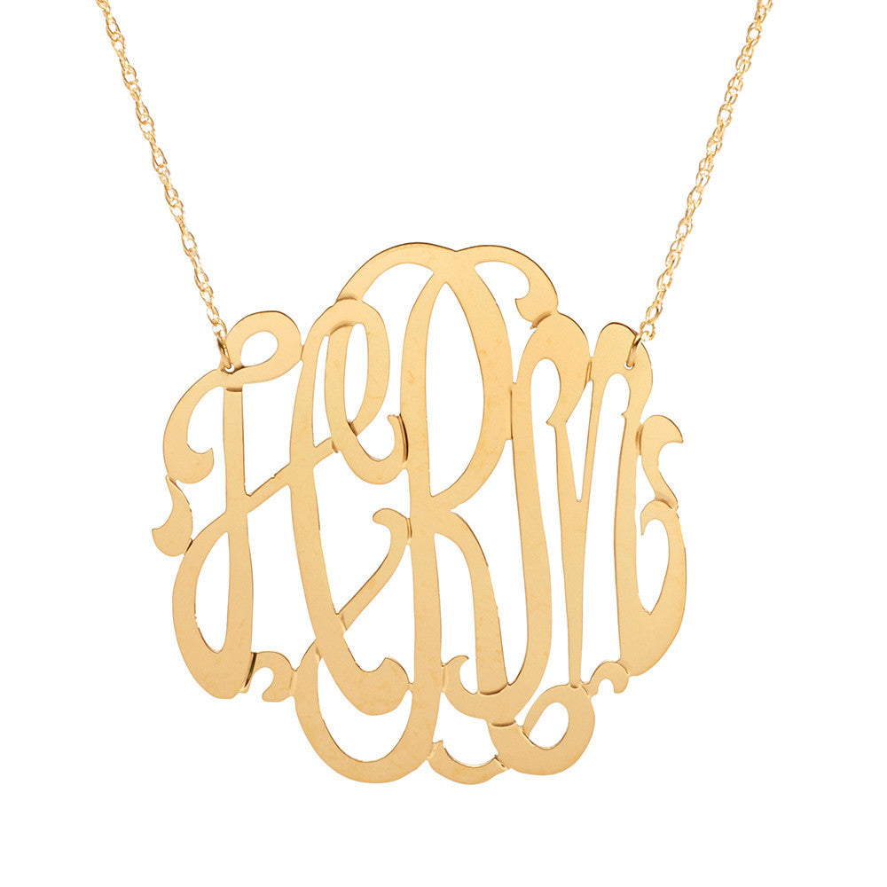 Cheshire Handcut Monogram Necklace