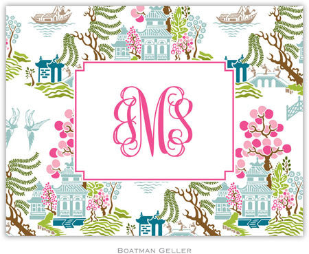 Chinoiserie Spring Foldover Note