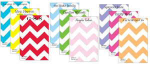 Personalized Classic Chevron Notepad Collection