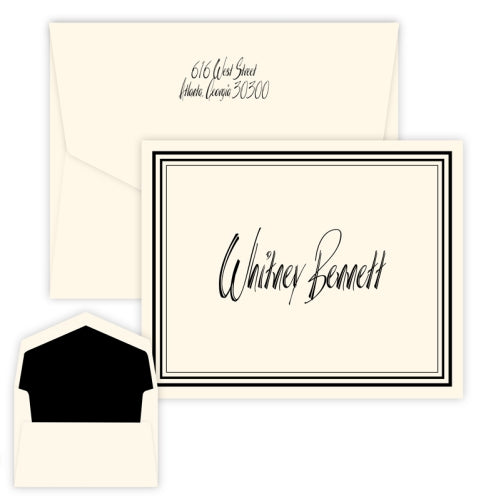 Colonial - Raised Ink Folded Notes