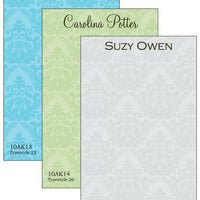 Personalized Damask Notepad Collection