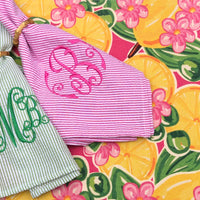 Monogrammed Seersucker Napkin