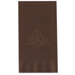 Embossed Paris Monogram Guest Towel