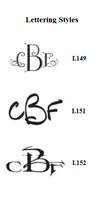 Wheaton Monogram  Embossed Folded Notes
