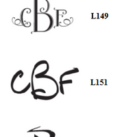 Wheaton Monogram  Embossed Folded Notes