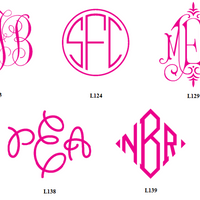 Henley Monogram Portrait Raised Ink Gift Enclosure Card