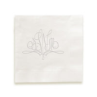 Paris Monogram Napkin - Embossed
