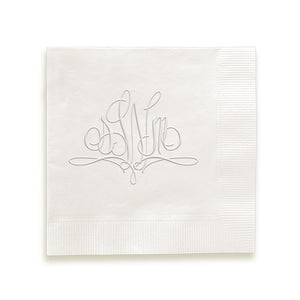 Paris Monogram Napkin - Embossed