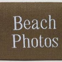 Espresso & Blue Linen Beach Photo Album