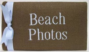 Espresso & Blue Linen Beach Photo Album
