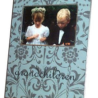 Aqua & Silver Damask Frame