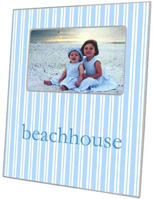 Blue Stripe Picture Frame