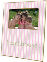 Pink & Green Stripe Picture Frame
