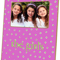 Fuchsia & Lime Dots Picture Frame