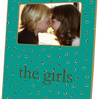 Turquoise & Brown Dots Picture Frame