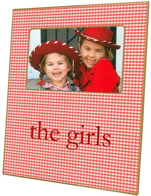 Red Gingham Picture Frame