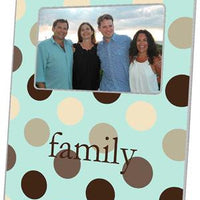 Giant Brown & Blue Dots Picture Frame