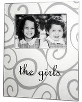 White Curly Q Picture Frame
