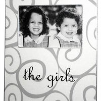 White Curly Q Picture Frame