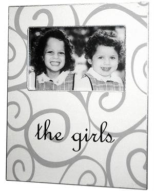 White Curly Q Picture Frame