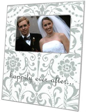 Silver Damask Picture Frame
