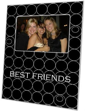 Black & White Circles Picture Frame