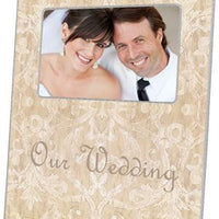 Beige Damask Picture Frame