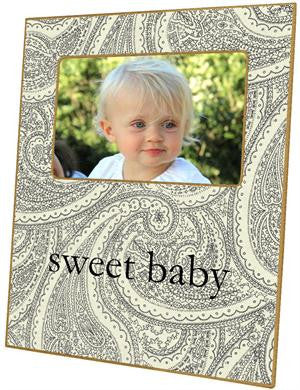 Creme Paisley Picture Frame