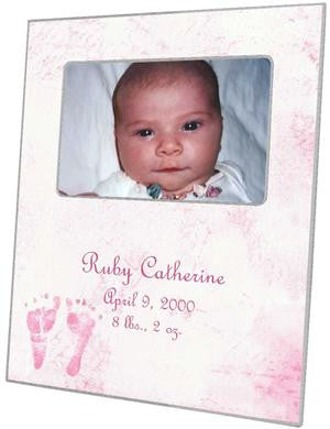 Pink Baby Feet Picture Frame