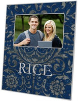 Navy Damask Picture Frame
