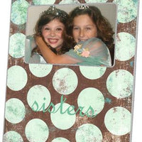 Distressed Seafoam Dots Picture Frame