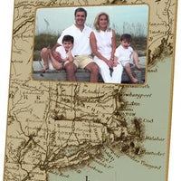 Antique Cape Cod Map Picture Frame