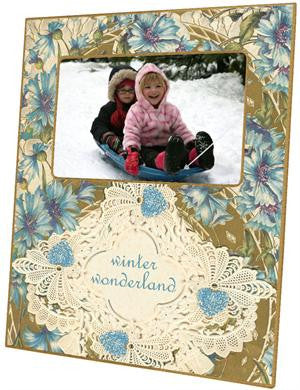 Victorian Blue Picture Frame