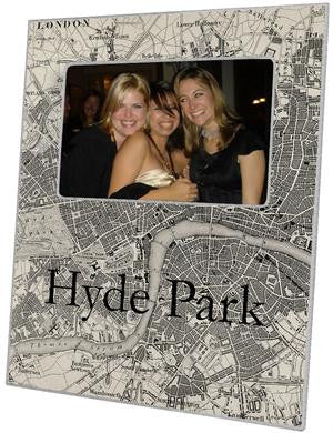 Antique London Map Picture Frame