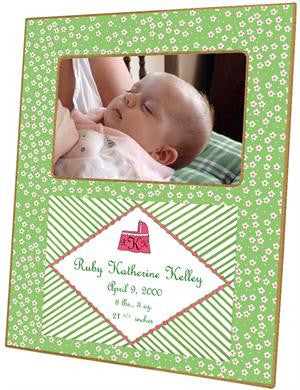 Pink & Green Dots Picture Frame