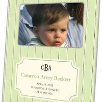 Avery Mint Birth Announcement Picture Frame