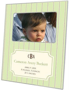Avery Mint Birth Announcement Picture Frame