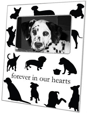 Dog Silhouettes Picture Frame