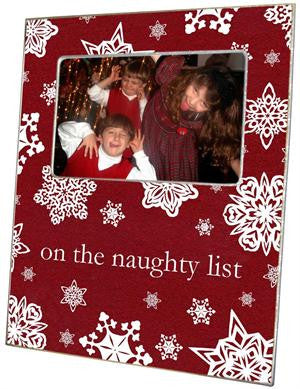 Paper Snowflake Red Picture Frame