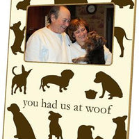Dog Silhouettes Brown Picture Frame