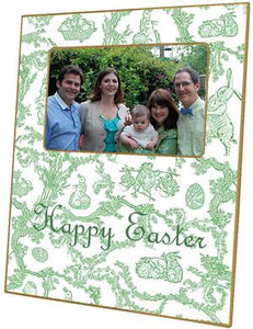 Easter Bunny Toile Picture Frame